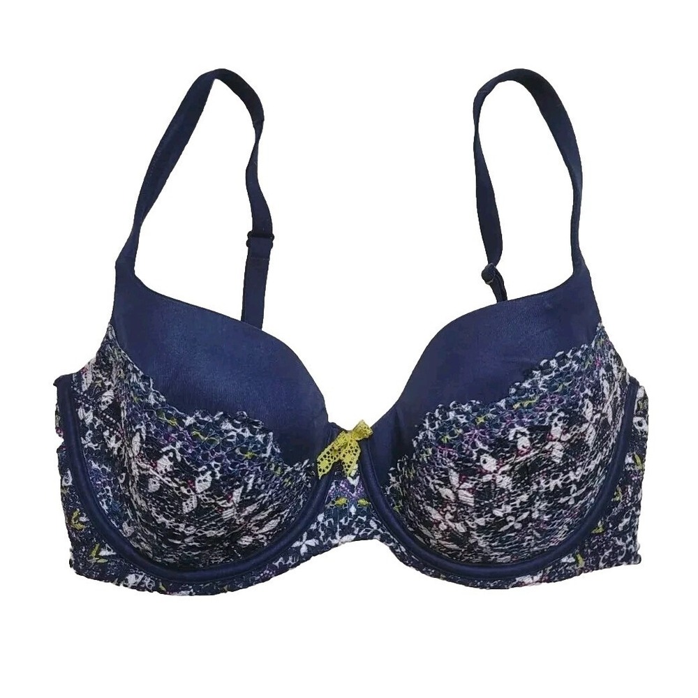 Victoria's Secret 32DDD Bra Blue Body by Victoria Lined Demi Underwire